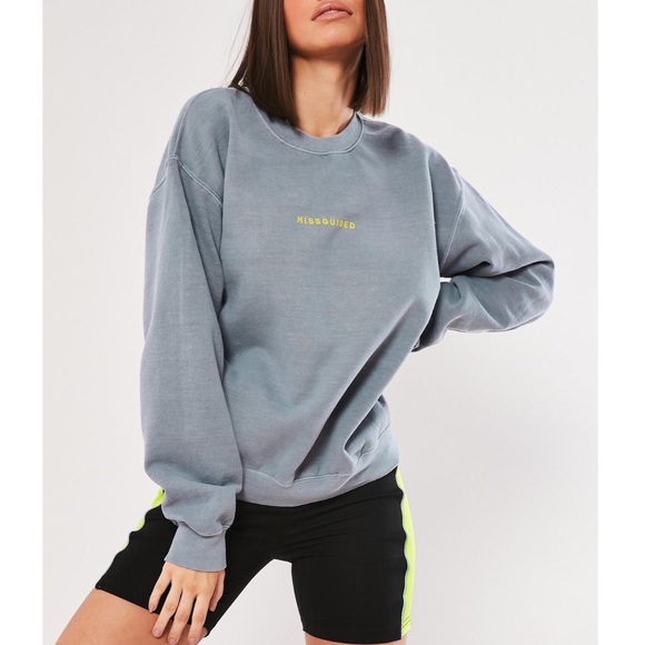 missguided slogan jumper